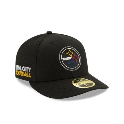 Sapca New Era Pittsburgh Steelers NFL Official NFL Draft Low Profile 59FIFTY Fitted - Negrii